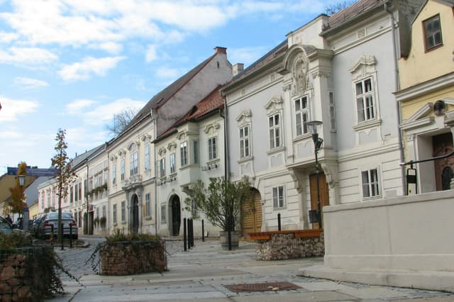 Baroque town houses in the Eisenstadt old town