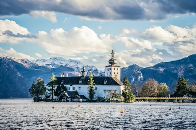 Schloss Ort on Lake Traunsee in Gmunden